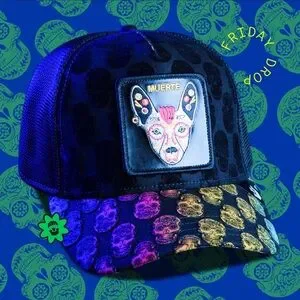 ⭐️NIB Limited Edition Goorin Brothers “Muerte” Chihuahua Trucker Hat new DKNY wrap jacket NWT - www.topdocbrasil.com.br main image 4